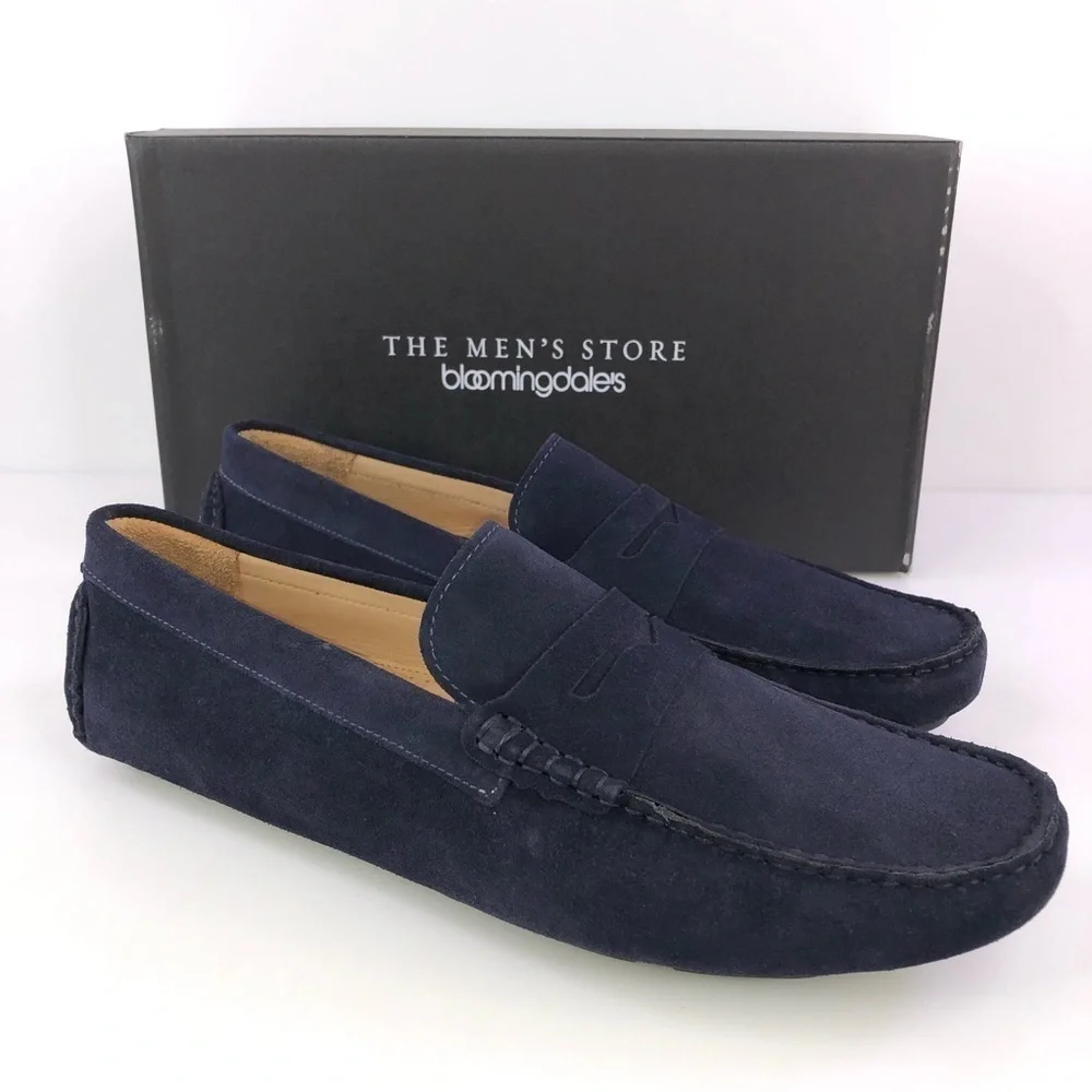The Men's Store at Bloomingdale's Men's Penny Loafer Drivers NAVY
